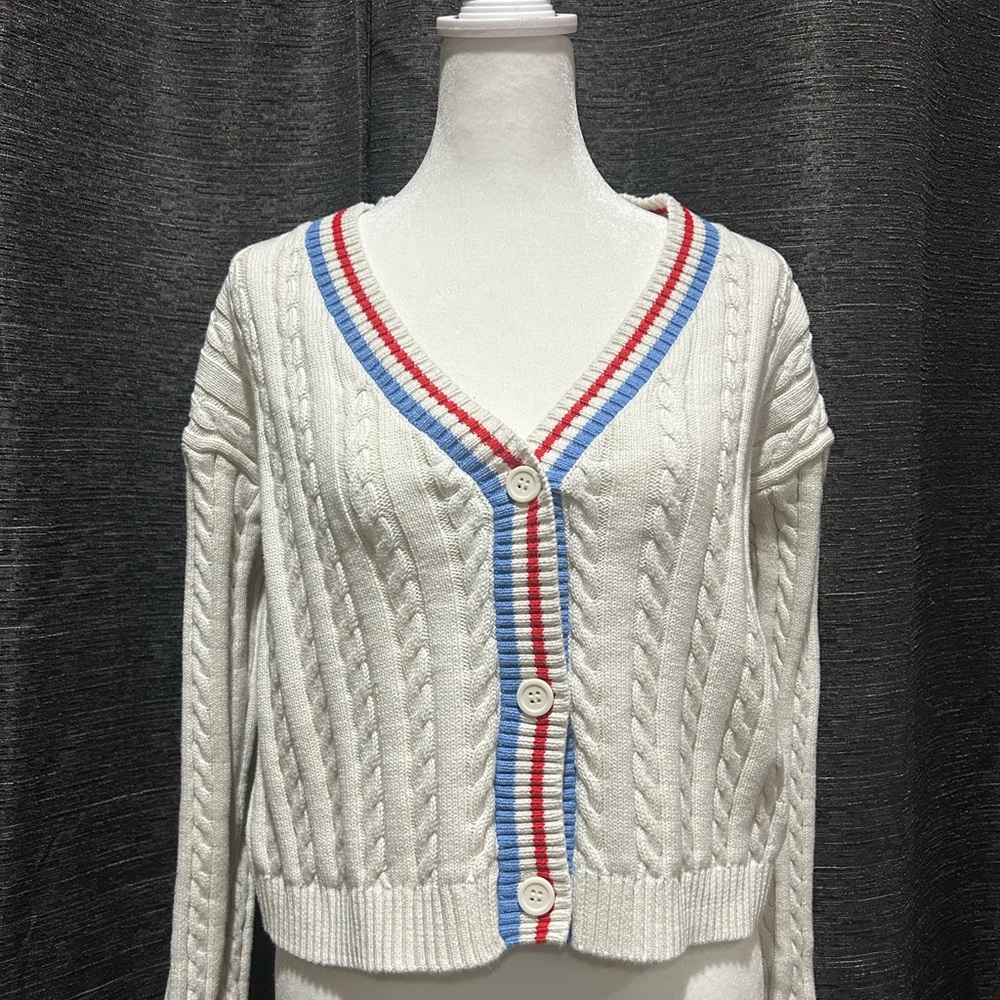 Prince Pickleball Cable Knit Cardigan